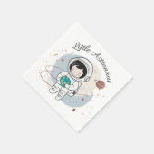 Minimalist Little Astronaut Baby shower Servet (Hoek)