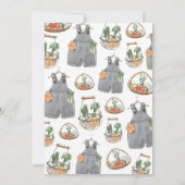 Minimalist Locally Grown Baby Shower Kaart (Achterkant)