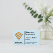 Minimalist Logo Calling Card for Any Business Visitekaartje (Staand voorkant)