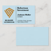 Minimalist Logo Calling Card for Any Business Visitekaartje (Voorkant / Achterkant)