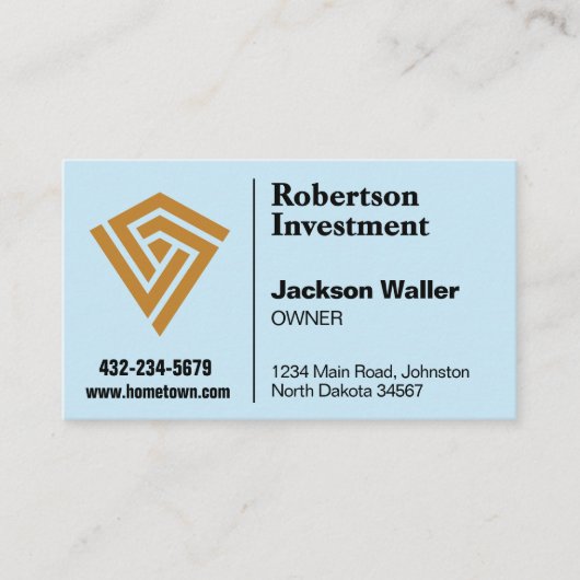 Minimalist Logo Calling Card for Any Business Visitekaartje (Voorkant)