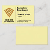 Minimalist Logo Calling Card for Any Business Visitekaartje (Voorkant / Achterkant)