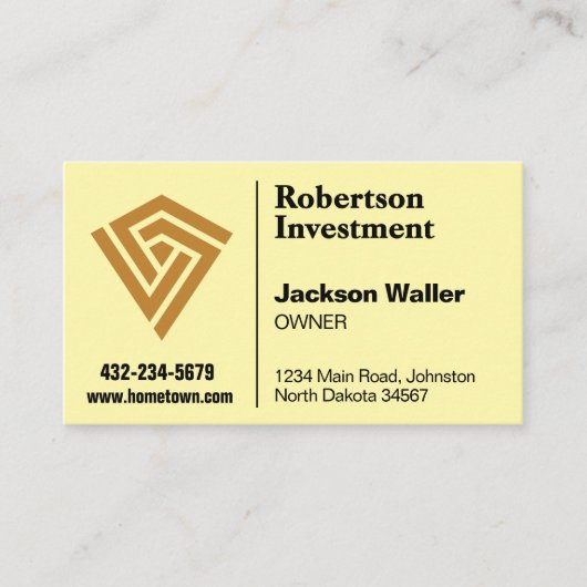 Minimalist Logo Calling Card for Any Business Visitekaartje (Voorkant)