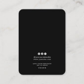 Minimalist Logo Earring Display Card Visitekaartje (Achterkant)