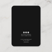 Minimalist Logo Earring Display Card Visitekaartje (Achterkant)