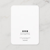 Minimalist Logo Necklace Display Card Visitekaartje (Achterkant)