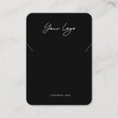 Minimalist Logo Necklace Display Card Visitekaartje (Voorkant)