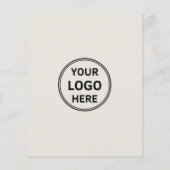 Minimalist Logo Photo Neutral Beige Business Flyer (Achterkant)