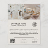 Minimalist Logo Photo Neutral Beige Business Flyer (Voorkant)