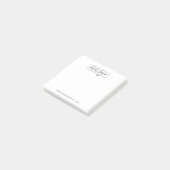Minimalist Logo Simple Business Details Branded Post-it® Notes (Schuin)