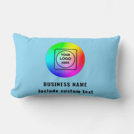 Minimalist Logo & Text Custom Lumbar Pillow Kussen