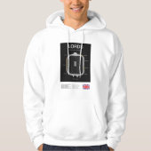 Minimalist Lords Cricket Ground Line Print Hoodie (Voorkant)