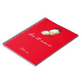 Minimalist Lovely Butterfly 'do it now' Red Spiral Notitieboek (Linkerzijde)
