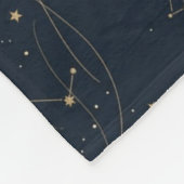 Minimalist Lunar Phases Pattern with Stars and Nig Fleece Deken (Hoek)