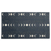 Minimalist Lunar Phases Pattern with Stars and Nig Kussensloop (Voorkant-Rechts)