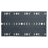 Minimalist Lunar Phases Pattern with Stars and Nig Kussensloop (Voorkant)