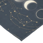 Minimalist Lunar Phases Pattern with Stars and Nig Tafelkleed (Gekanteld)
