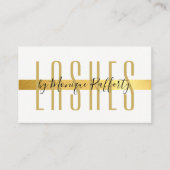 MINIMALIST LUXE stijlvolle faux gouden folie band  Visitekaartje (Voorkant)