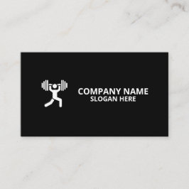Minimalist Luxury Gym Trainer Coach Weight Fitness Visitekaartje