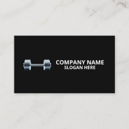 Minimalist Luxury Gym Trainer Coach Weight Fitness Visitekaartje