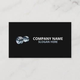 Minimalist Luxury Gym Trainer Coach Weight Fitness Visitekaartje