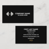 Minimalist Luxury Gym Trainer Coach Weight Fitness Visitekaartje (Voorkant / Achterkant)