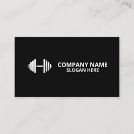 Minimalist Luxury Gym Trainer Coach Weight Fitness Visitekaartje