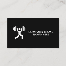 Minimalist Luxury Gym Trainer Coach Weight Fitness Visitekaartje