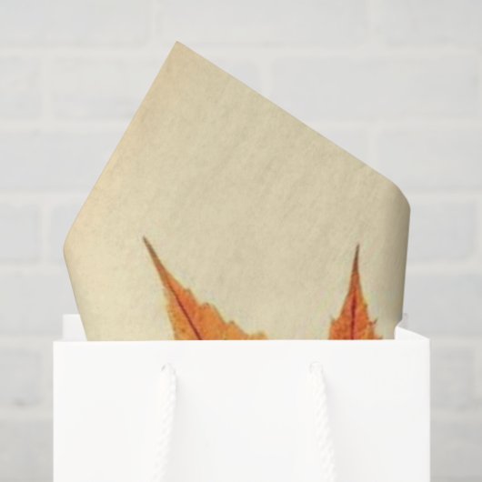 Minimalist Maple Leaves Art – Botanical Print Tissuepapier (Cadeauzakje)