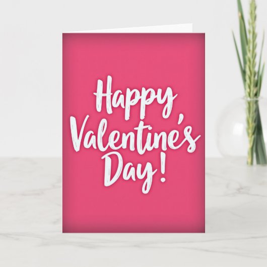 Minimalist Matte Valentines Card Kaart (Voorkant)