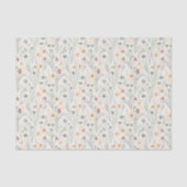 Minimalist Meadowcore Abstract Wildflowers Tissuepapier (Voorkant)