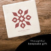 Minimalist Mediterranean Wedding Anniversary Gift Stenen Onderzetter