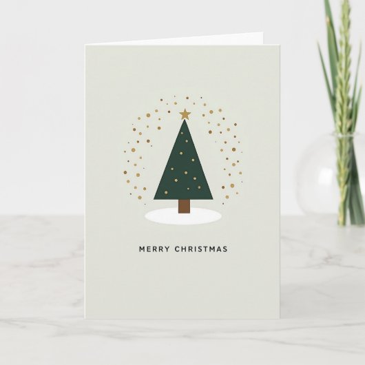 Minimalist Merry Christmas Card Kaart (Voorkant)