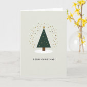 Minimalist Merry Christmas Card Kaart (Gele Bloem)