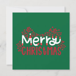 Minimalist Merry Christmas Company Kerstmis Feestdagenkaart