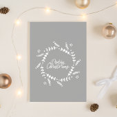 Minimalist Merry Christmas Greeting Card Kaart