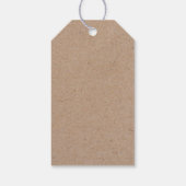Minimalist met liefde kraft  cadeaulabel (Achterkant)
