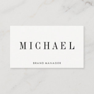 Minimalist met Serif Font Visitekaartje