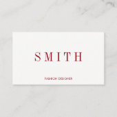 Minimalist met Serif Font Visitekaartje (Voorkant)
