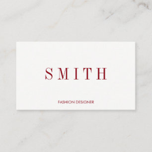 Minimalist met Serif Font Visitekaartje