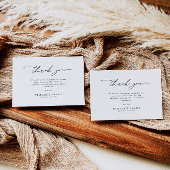 Minimalist Minimalist Funeral Sympathy Memorial Bedankkaart