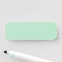 Minimalist Mint Green Name Tag