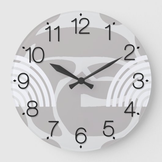 Minimalist Mixed Boho Arches Grote Klok (Voorkant)