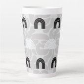 Minimalist Mixed Boho Arches Latte Mok (Voorkant)
