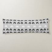 Minimalist Mixed Boho Arches Lichaamskussen (Achterkant)