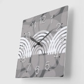 Minimalist Mixed Boho Arches Vierkante Klok (Hoek)