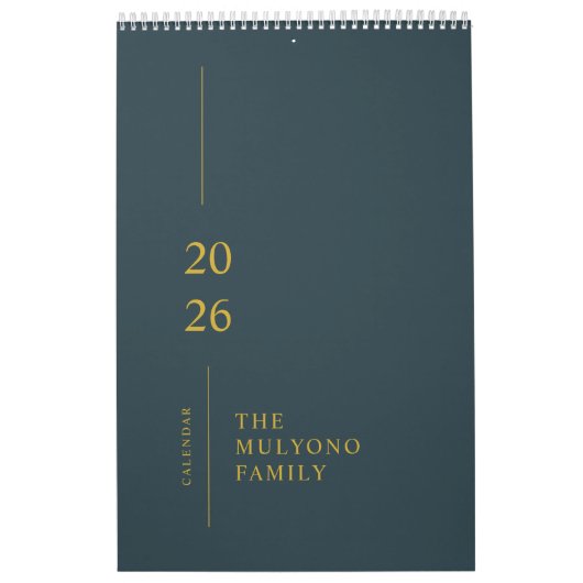 Minimalist Modern 2026 Wall Calendar Kalender (Hoes)