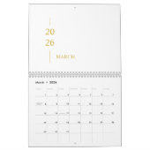 Minimalist Modern 2026 Wall Calendar Kalender (Mar 2026)