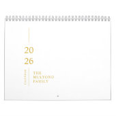 Minimalist Modern 2026 Wall Calendar Kalender (Hoes)