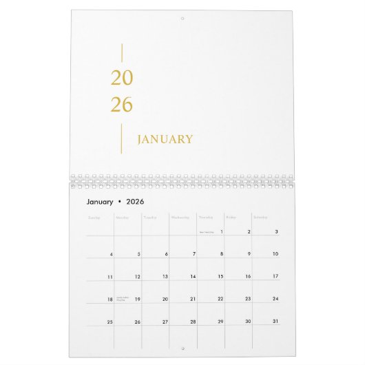 Minimalist Modern 2026 Wall Calendar Kalender (Jan 2026)